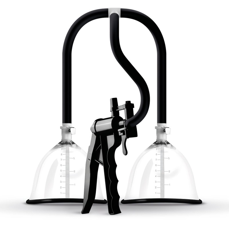 Saiz Premium - dupla mellpumpa - kicsi (átlátszó-fekete) 107313 termék bemutató kép