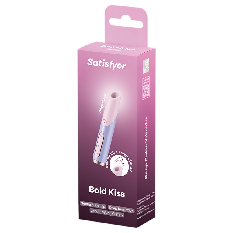 Satisfyer Bold Kiss - léghullámos rúzs vibrátor (rózsaszín) 171113 termék bemutató kép
