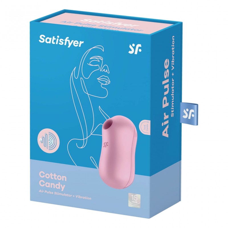 Satisfyer Cotton Candy - akkus léghullámos csikló vibrátor (lila) 55009 termék bemutató kép