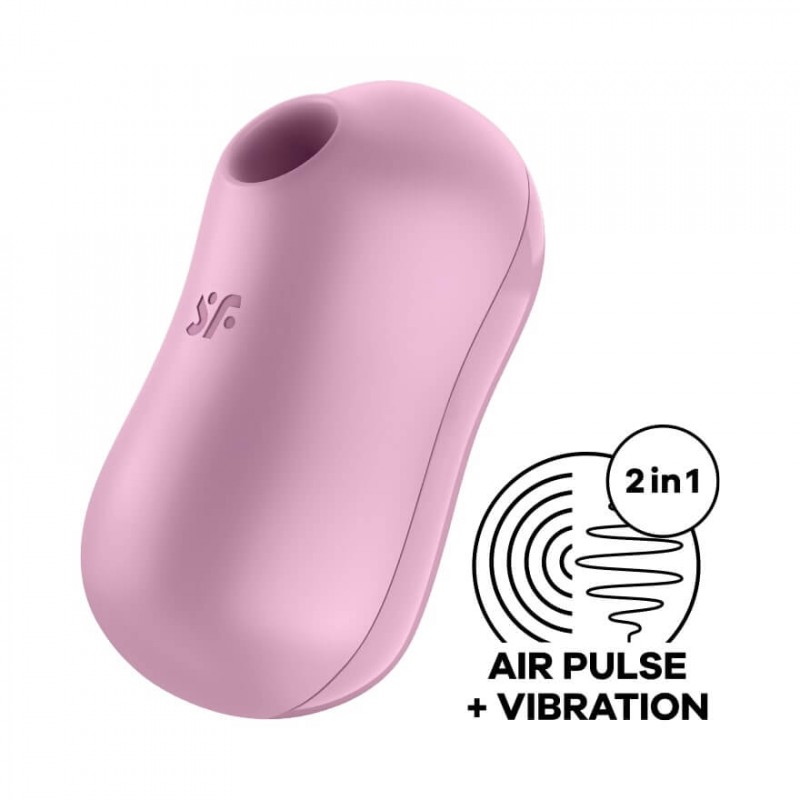 Satisfyer Cotton Candy - akkus léghullámos csikló vibrátor (lila) 55013 termék bemutató kép