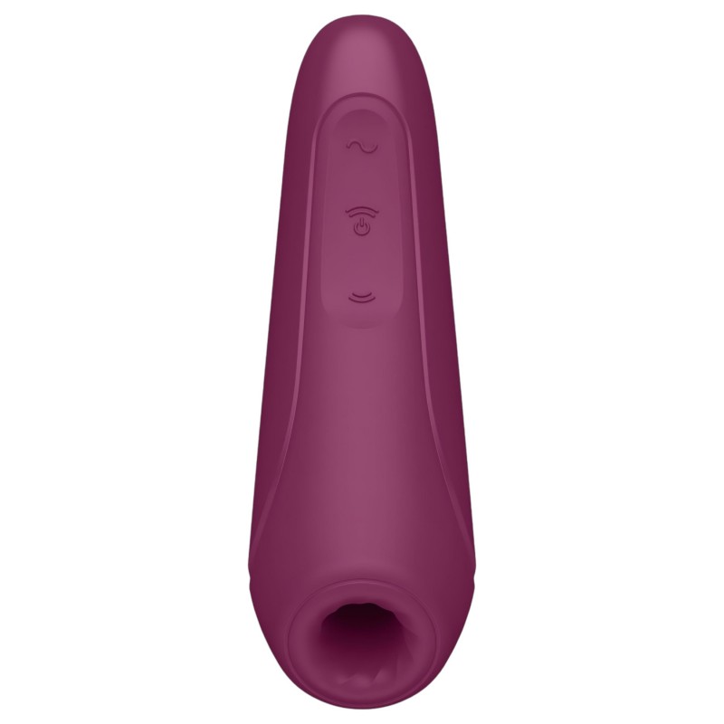 Satisfyer Curvy 1+ - App-vezérelt léghullámos csiklóizgató (piros) 146255 termék bemutató kép
