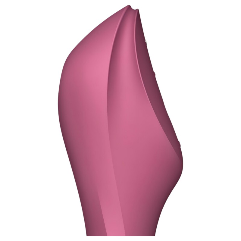 Satisfyer Curvy Trinity 3 - léghullámos 2in1 vibrátor (piros) 100912 termék bemutató kép
