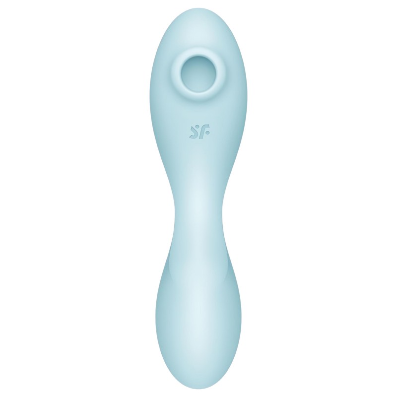 Satisfyer Curvy Trinity 5+ - App-vezérelt 2in1 vibrátor (kék) 146250 termék bemutató kép