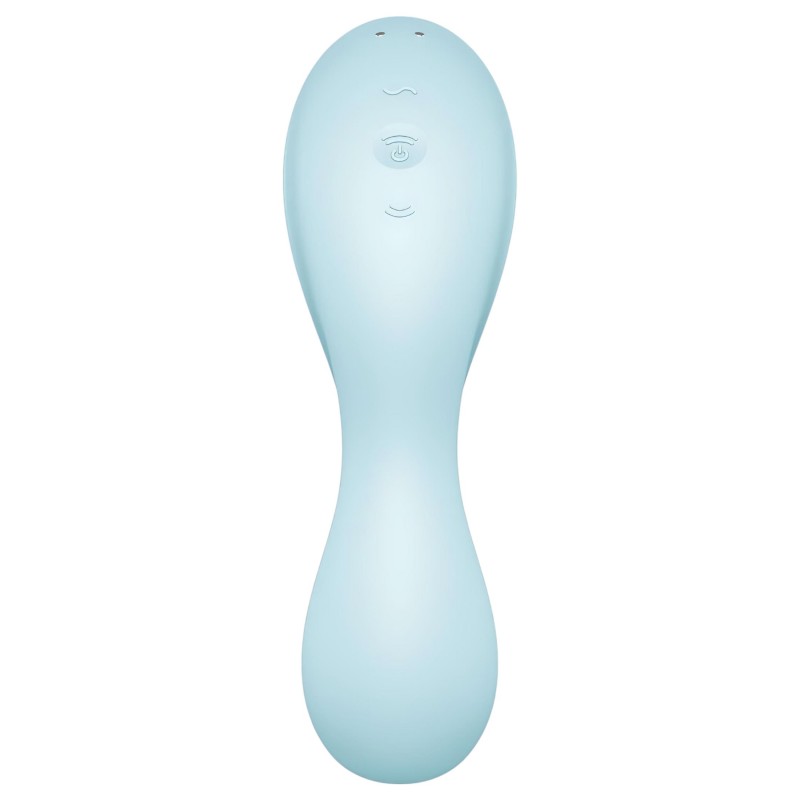 Satisfyer Curvy Trinity 5+ - App-vezérelt 2in1 vibrátor (kék) 104297 termék bemutató kép