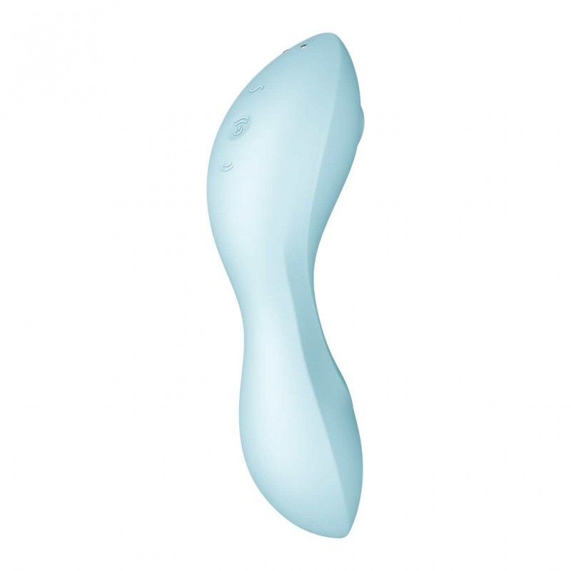 Satisfyer Curvy Trinity 5+ - App-vezérelt 2in1 vibrátor (kék) 69099 termék bemutató kép