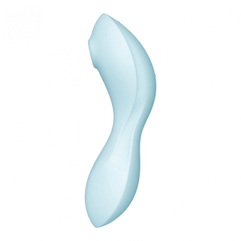 Satisfyer Curvy Trinity 5+ - App-vezérelt 2in1 vibrátor (kék) 84154 termék bemutató kép