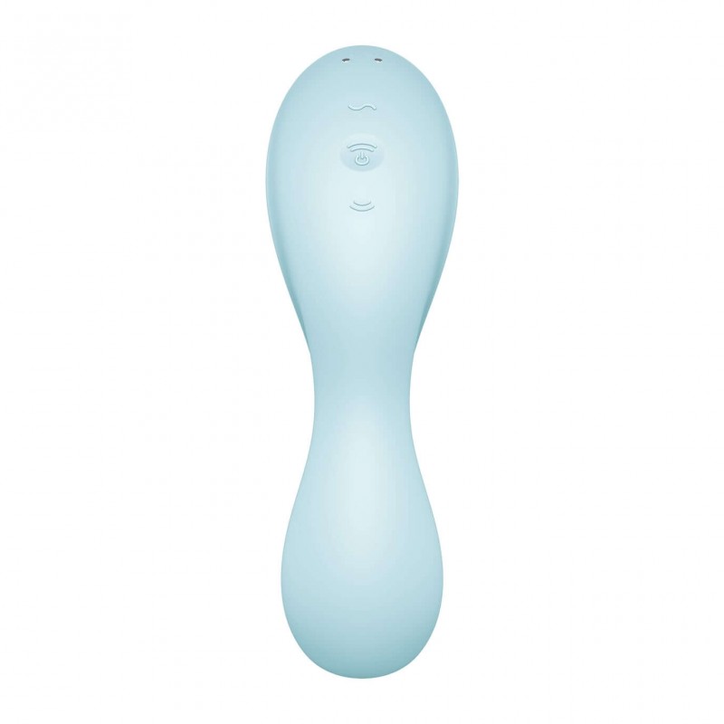 Satisfyer Curvy Trinity 5+ - App-vezérelt 2in1 vibrátor (kék) 84155 termék bemutató kép