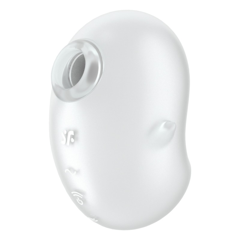 Satisfyer Cutie Ghost - akkus, léghullámos csiklóizgató (fehér) 91315 termék bemutató kép