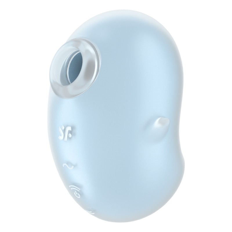 Satisfyer Cutie Ghost - akkus, léghullámos csiklóizgató (kék) 91321 termék bemutató kép