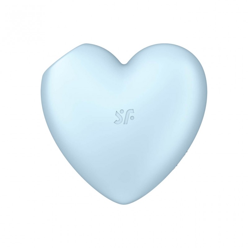 Satisfyer Cutie Heart - akkus léghullámos csikló vibrátor (kék) 77098 termék bemutató kép
