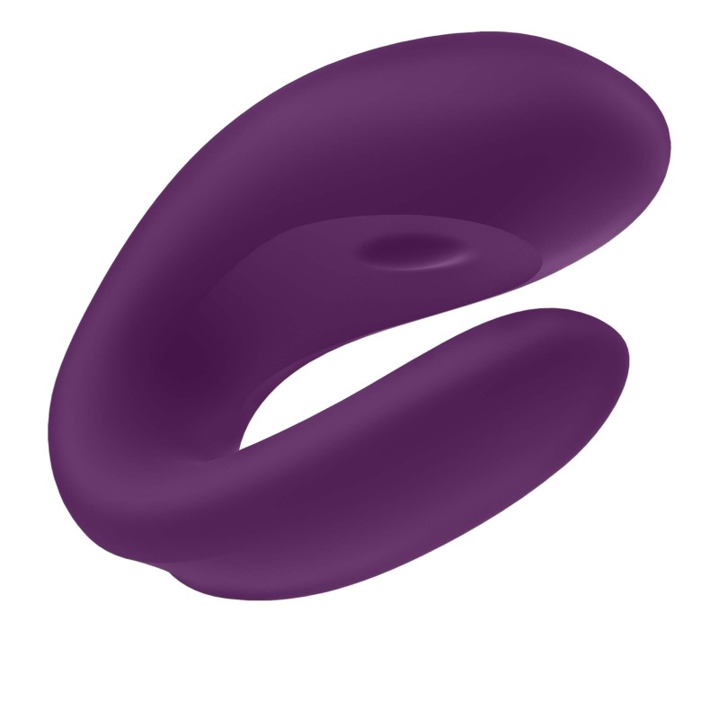 Satisfyer Double Joy - okos, vízálló párvibrátor (lila) 39023 termék bemutató kép