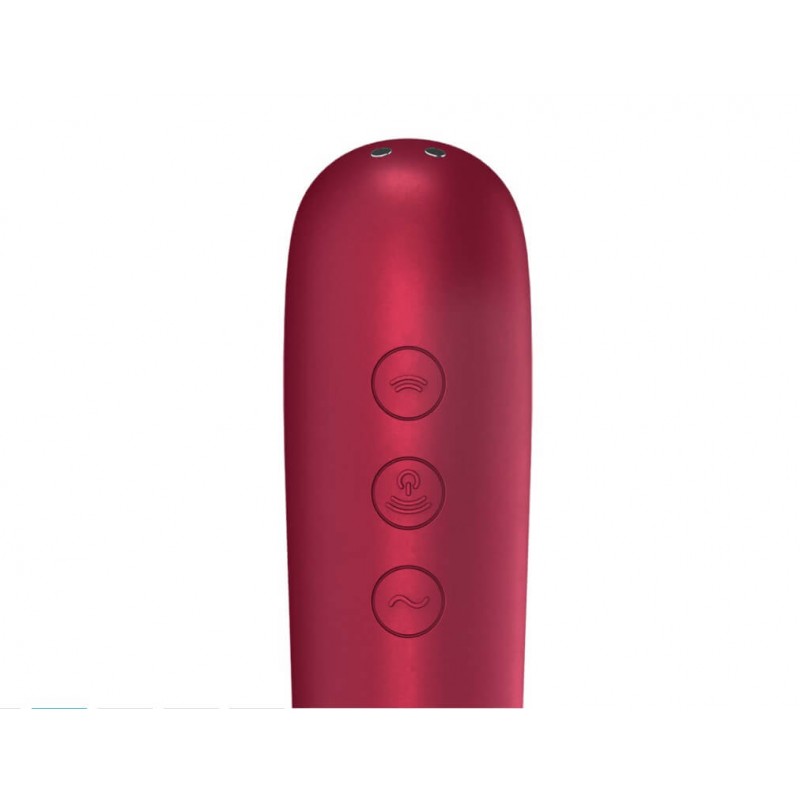 Satisfyer Dual Love - okos hüvelyi és csikló vibrátor (piros) 80947 termék bemutató kép