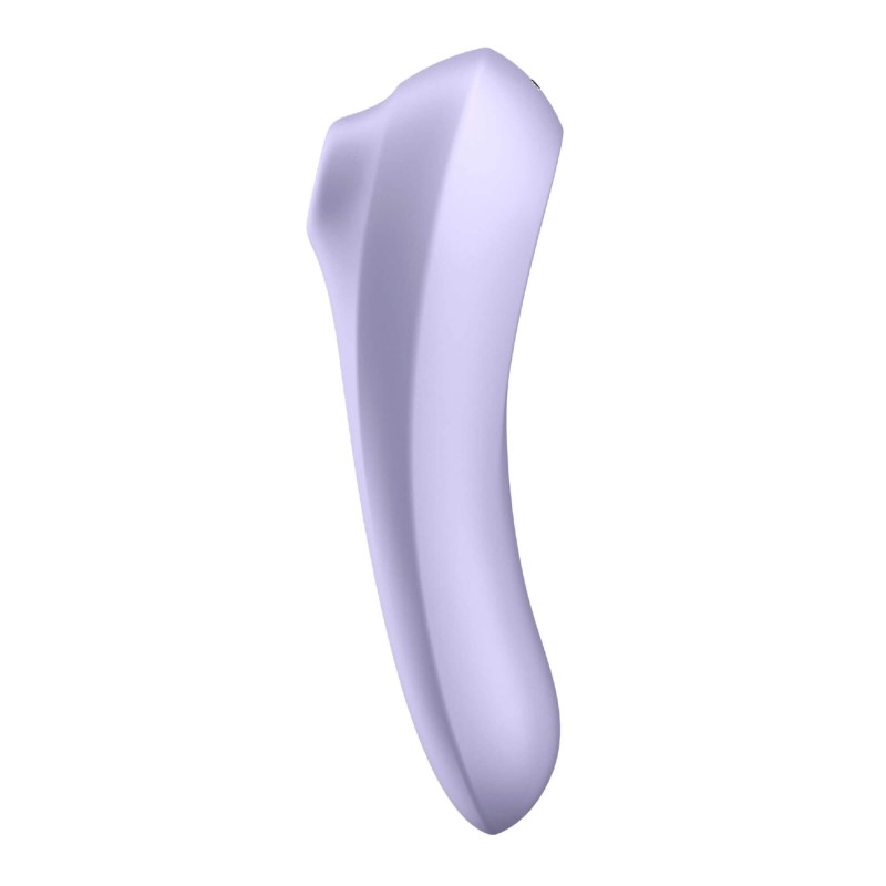 Satisfyer Dual Pleasure - App-vezérelt léghullámos 2in1 vibrátor (lila) 76715 termék bemutató kép