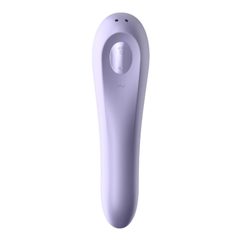 Satisfyer Dual Pleasure - App-vezérelt léghullámos 2in1 vibrátor (lila) 83694 termék bemutató kép