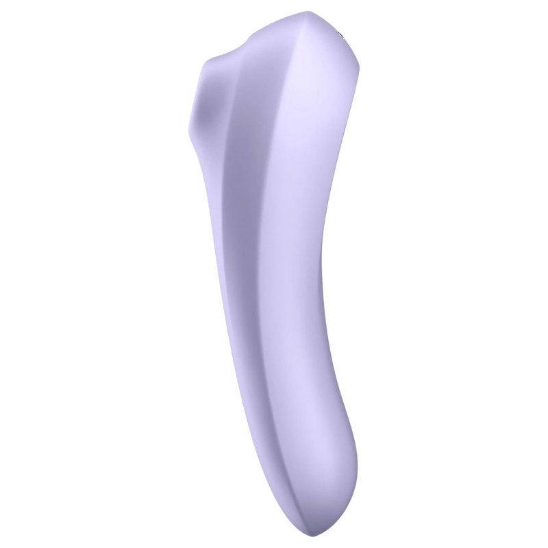Satisfyer Dual Pleasure - App-vezérelt léghullámos 2in1 vibrátor (lila) 139005 termék bemutató kép