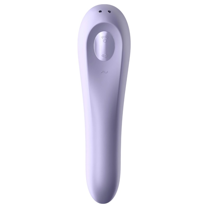 Satisfyer Dual Pleasure - App-vezérelt léghullámos 2in1 vibrátor (lila) 139006 termék bemutató kép