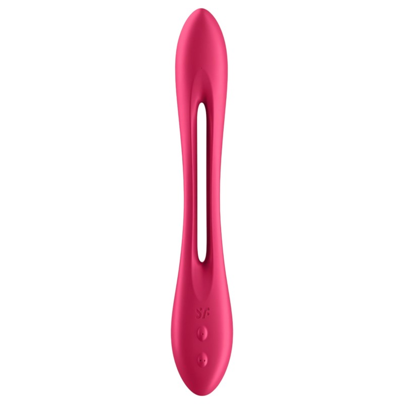 Satisfyer Elastic Joy - akkus, flexibilis párvibrátor (piros) 160979 termék bemutató kép