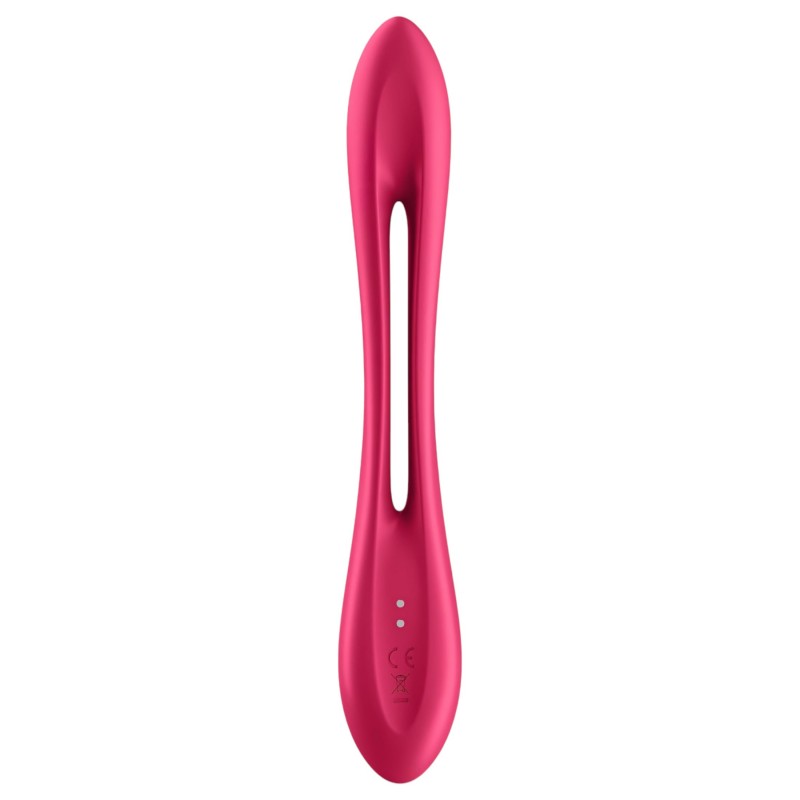 Satisfyer Elastic Joy - akkus, flexibilis párvibrátor (piros) 160980 termék bemutató kép