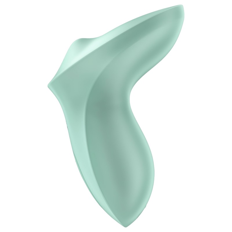 Satisfyer Exciterrr - forgó gyöngyös csikló vibrátor (zöld) 116984 termék bemutató kép