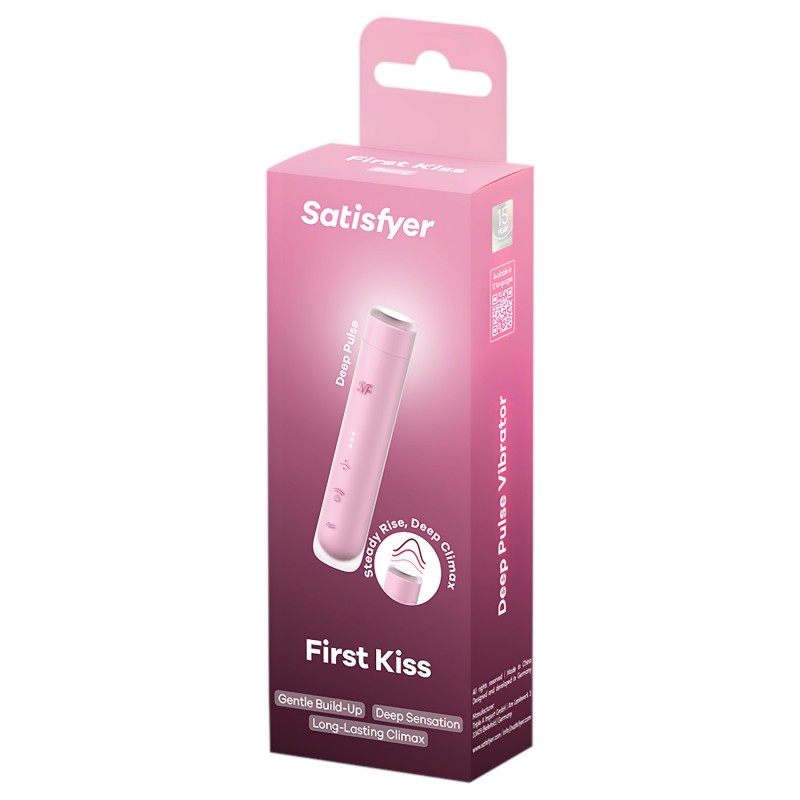 Satisfyer First Kiss - léghullámos csiklóizgató (pink) 171091 termék bemutató kép