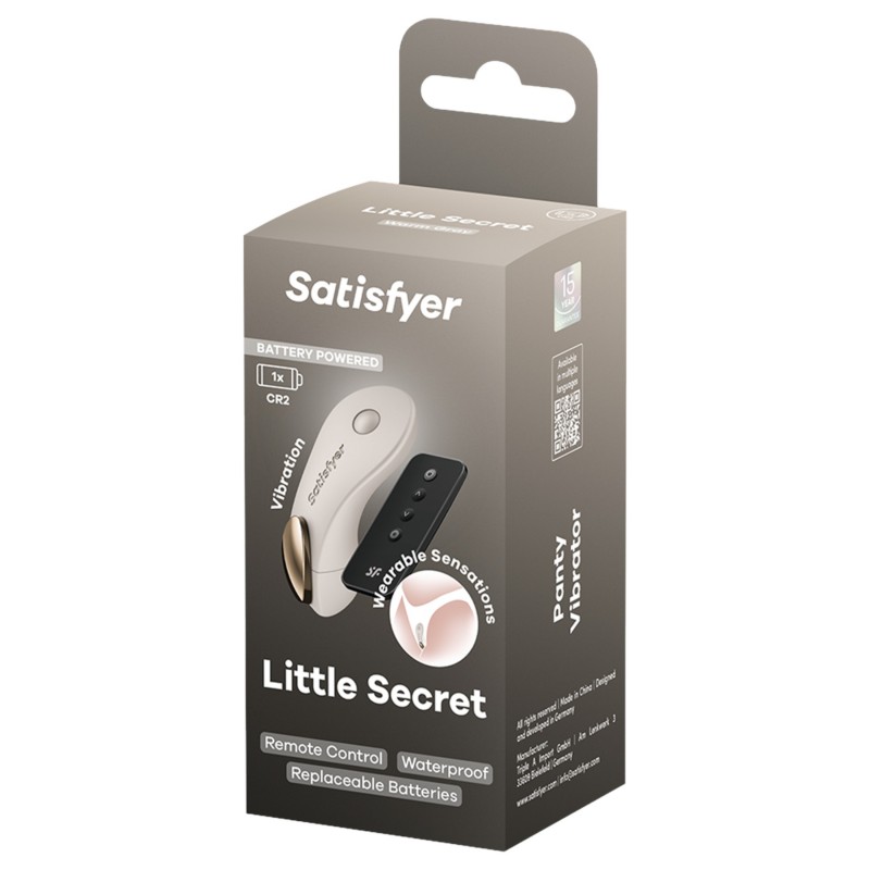 Satisfyer Little Secret - bugyivibrátor (fehér) 125645 termék bemutató kép