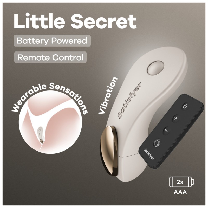 Satisfyer Little Secret - bugyivibrátor (fehér) 125649 termék bemutató kép