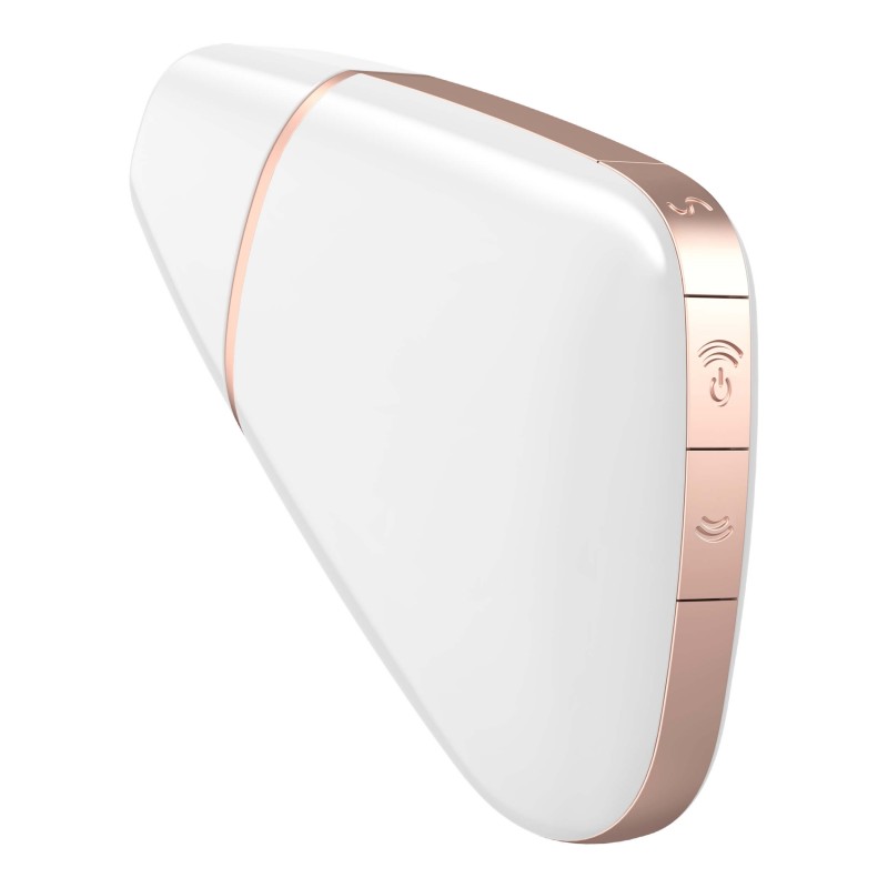 Satisfyer Love Triangle - okos léghullámos csiklóizgató (fehér) 39004 termék bemutató kép