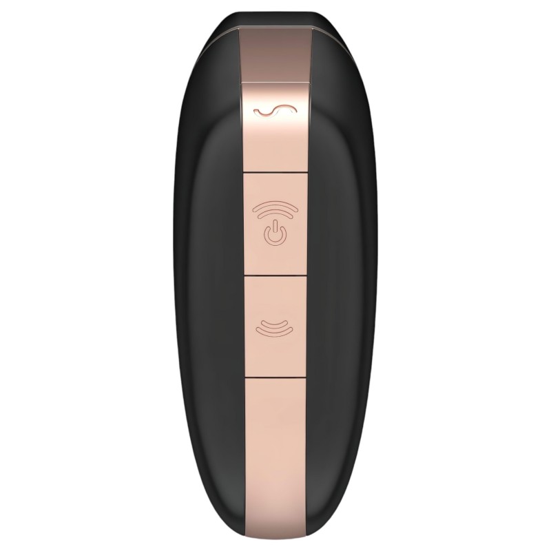 Satisfyer Love Triangle – App-vezérelt léghullámos csiklóizgató (fekete) 139088 termék bemutató kép