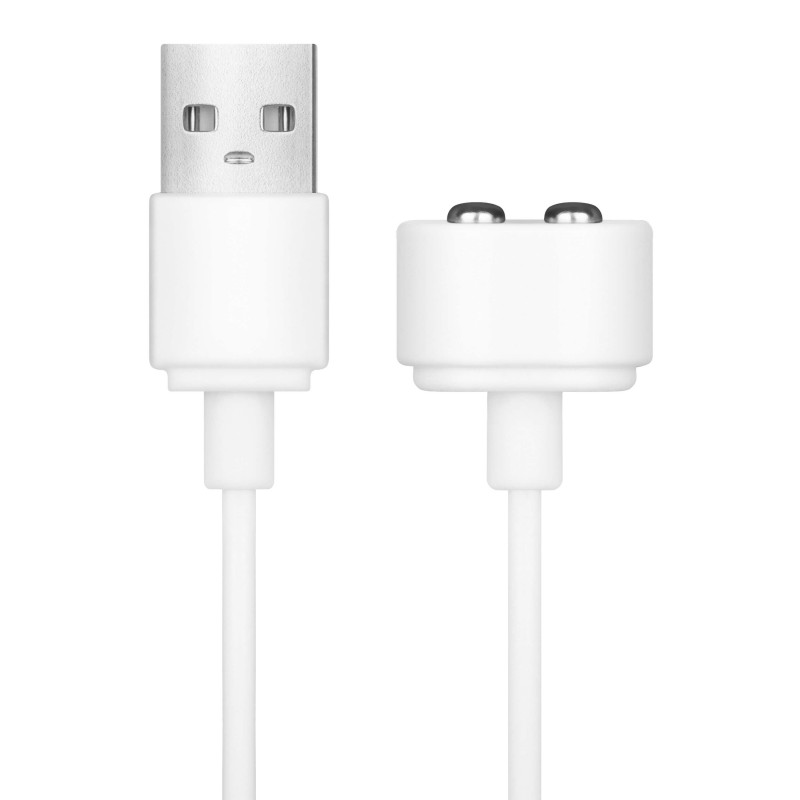 Satisfyer - mágneses USB töltőkábel (fehér) 44232 termék bemutató kép
