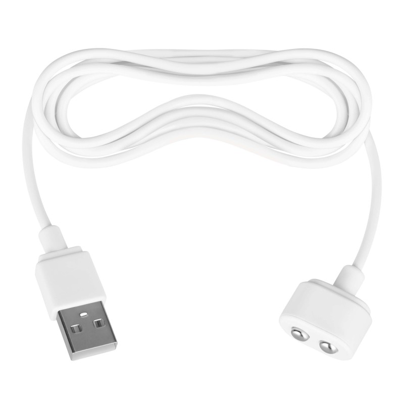 Satisfyer - mágneses USB töltőkábel (fehér) 44233 termék bemutató kép