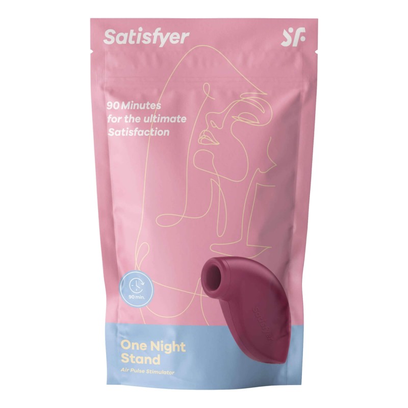 Satisfyer One Night Stand - léghullámos csiklóizgató (piros) 83469 termék bemutató kép