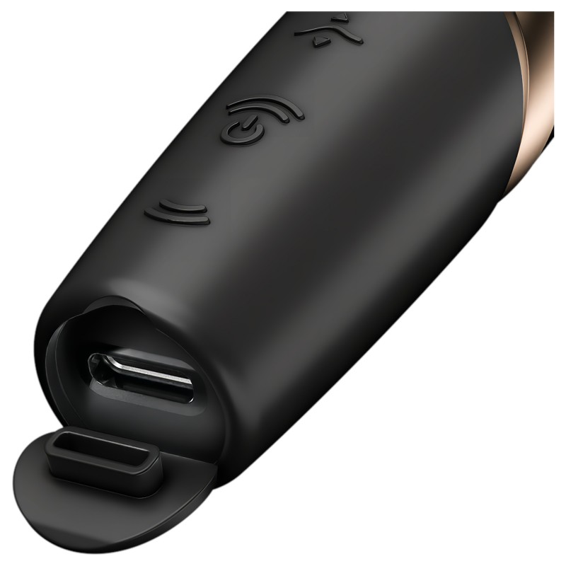 Satisfyer Perfect Kiss - rúzs vibrátor (fekete) 171114 termék bemutató kép