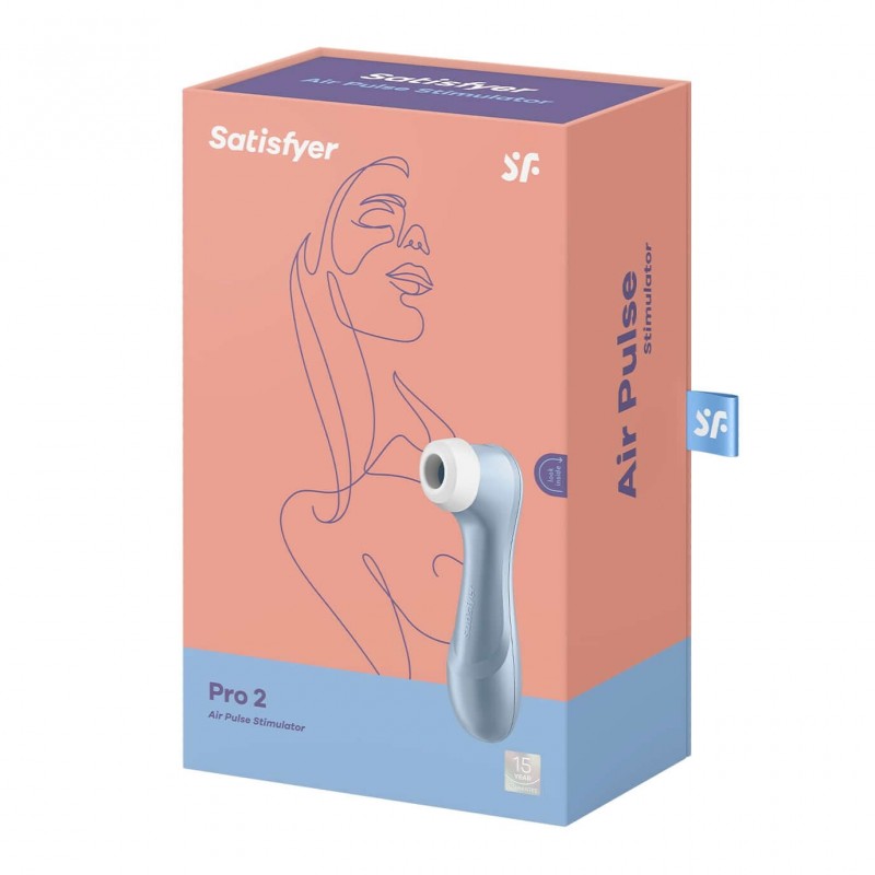 Satisfyer Pro 2 Gen2 - akkus léghullámos csiklóizgató (Kék) 83293 termék bemutató kép