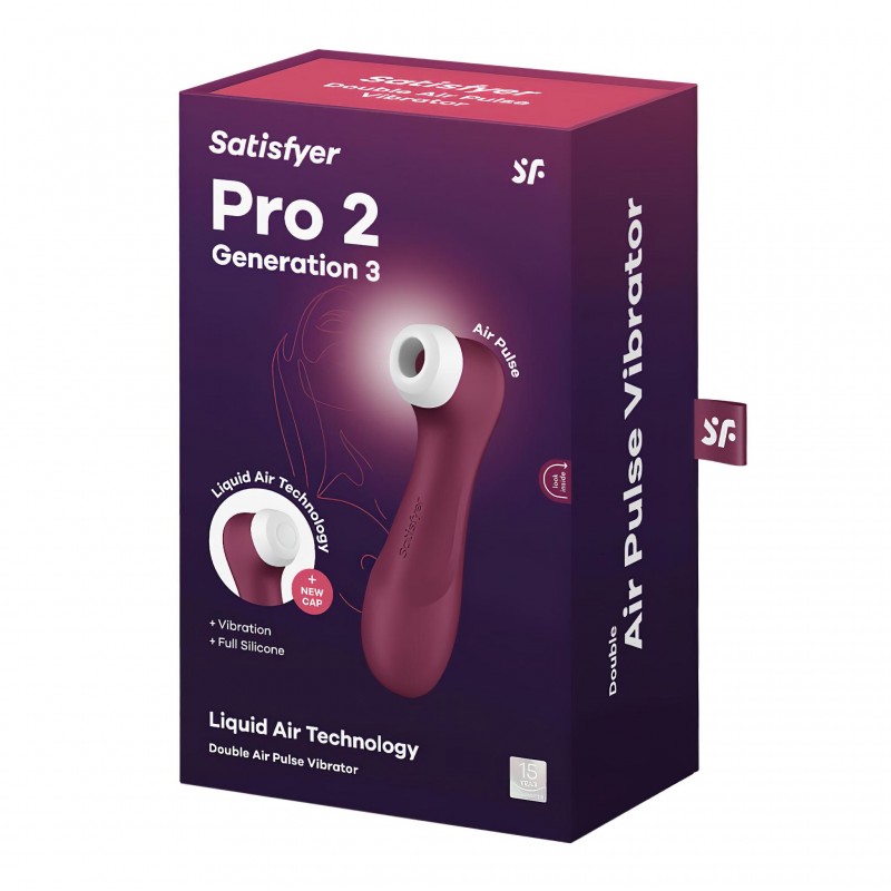 Satisfyer Pro 2 Gen3 - akkus léghullámos csiklóizgató (piros) 111199 termék bemutató kép