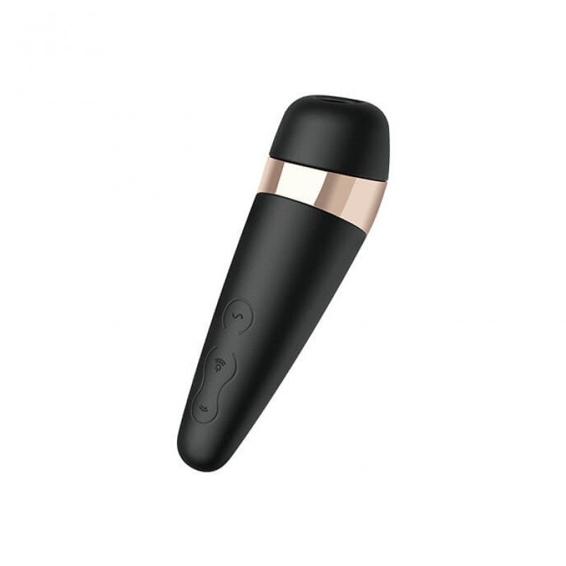 Satisfyer Pro 3+ - vízálló, akkus csiklóizgató vibrátor (fekete) 26084 termék bemutató kép