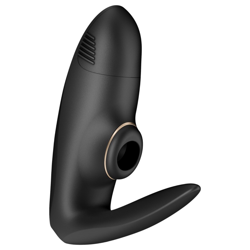 Satisfyer Pro 4 Couples - léghullámos párvibrátor (fekete) 125640 termék bemutató kép