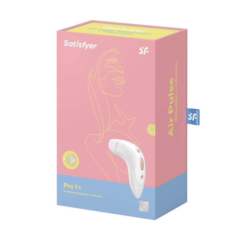 Satisfyer Pro Plus - akkus, vibráló csiklóizgató (fehér) 45734 termék bemutató kép