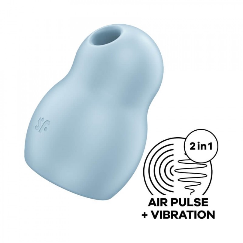 Satisfyer Pro To Go 1 - léghullámos csiklóizgató (kék) 82103 termék bemutató kép