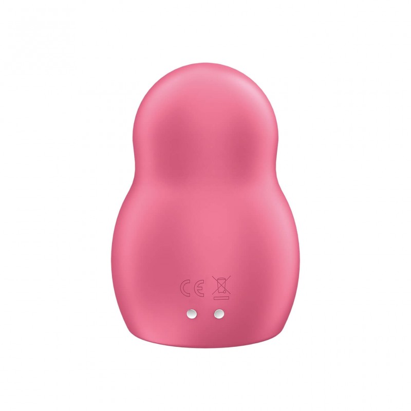 Satisfyer Pro To Go 1 - akkus, léghullámos csiklóizgató (piros) 69516 termék bemutató kép