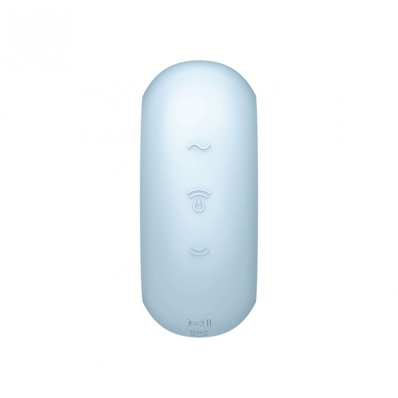 Satisfyer Pro To Go 3 - akkus, léghullámos csiklóizgató (kék) 70740 termék bemutató kép