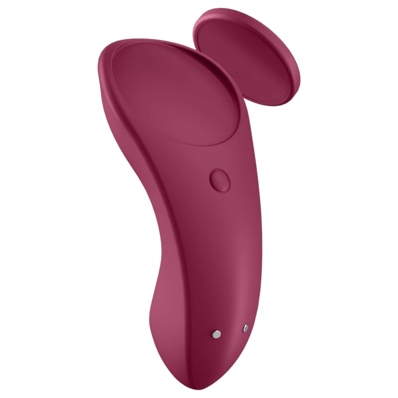 Satisfyer Sexy Secret – App-vezérelt bugyi vibrátor (piros) 138674 termék bemutató kép