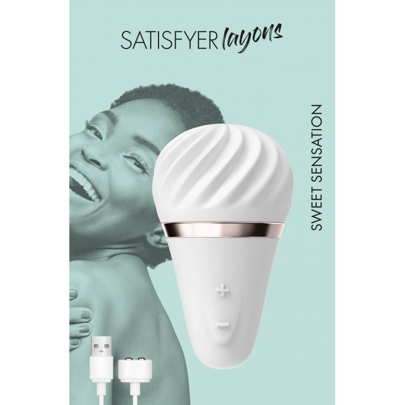 Satisfyer Sweet Sensation - akkus csiklóvibrátor (fehér) 29560 termék bemutató kép