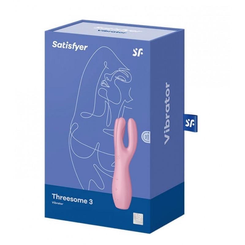Satisfyer Threesome 3 - akkus csiklóvibrátor (pink) 53161 termék bemutató kép
