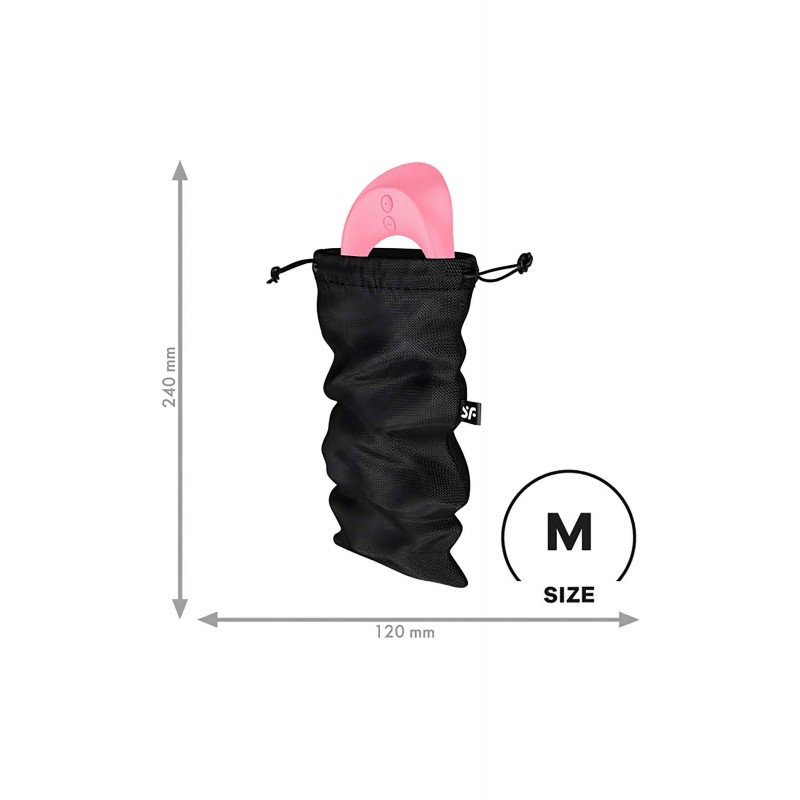 Satisfyer Treasure Bag - diszkrét tároló táska - közepes (fekete) 98714 termék bemutató kép