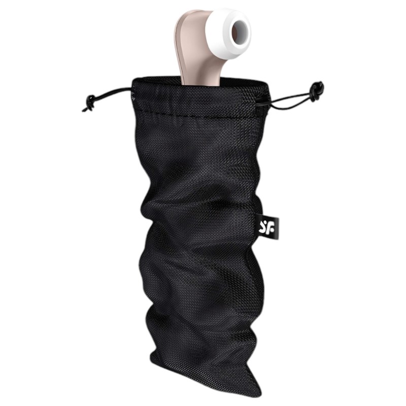 Satisfyer Treasure Bag L - diszkrét szexjáték tároló táska - közepes (fekete) 156705 termék bemutató kép