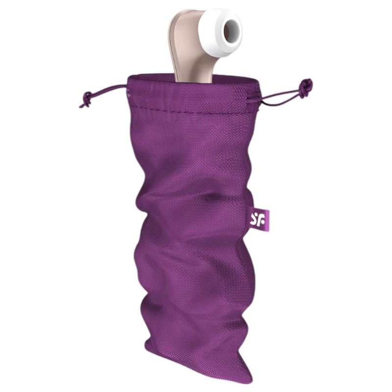 Satisfyer Treasure Bag L - diszkrét szexjáték tároló táska - közepes (lila) 165470 termék bemutató kép