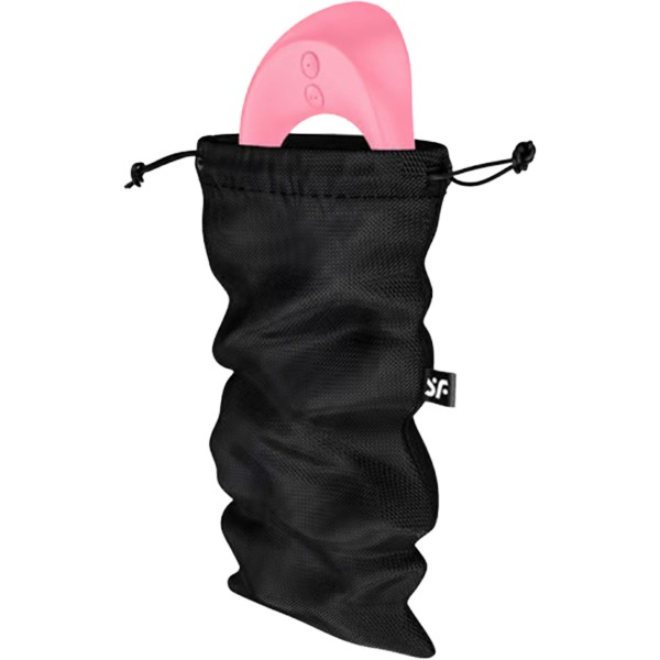Satisfyer Treasure Bag - diszkrét tároló táska - közepes (fekete)