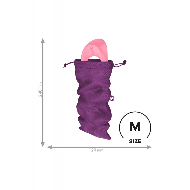 Satisfyer Treasure Bag - diszkrét tároló táska - közepes (lila) 86695 termék bemutató kép