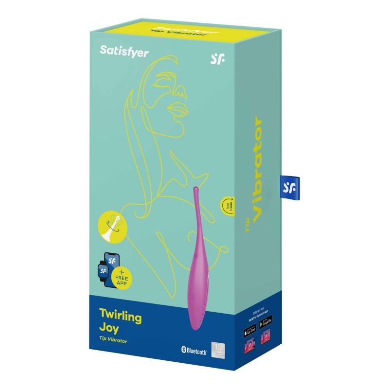 Satisfyer Twirling Joy - okos vízálló csiklóvibrátor (lila) 87127 termék bemutató kép