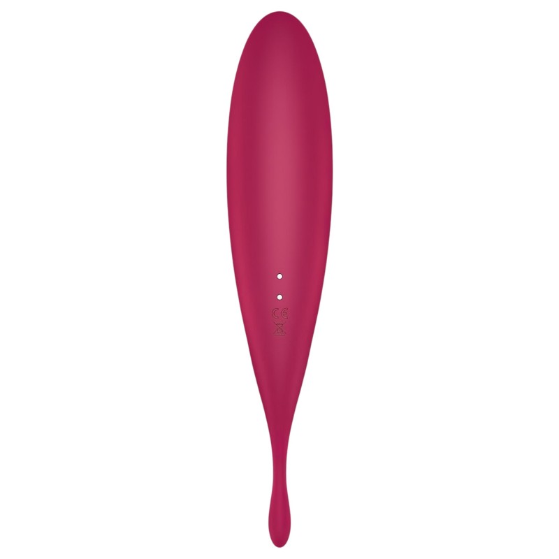 Satisfyer Twirling Pro - okos 2in1 csikló vibrátor (piros) 116868 termék bemutató kép
